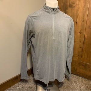 Travis Mathew Gray Golf Quarter Zip Half Long